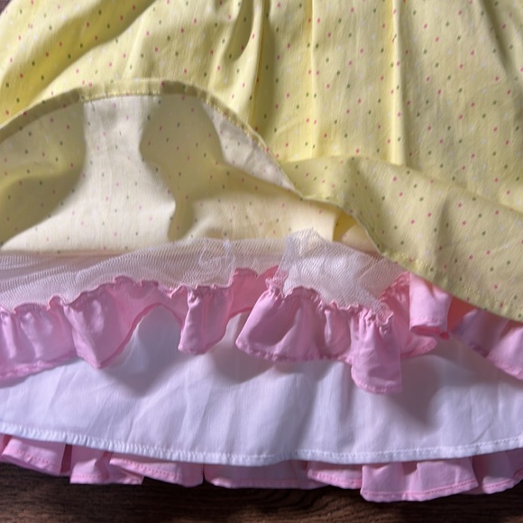 Handmade Yellow Polka Dot Dress - Picture 3 of 5